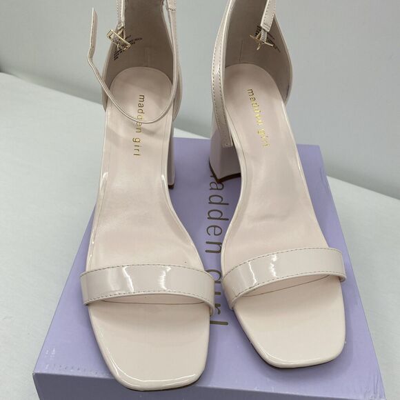 Madden Girl STAR Block Heel Platform Sandal Ankle Strap Square Toe Pink Size 11 - Picture 3 of 13